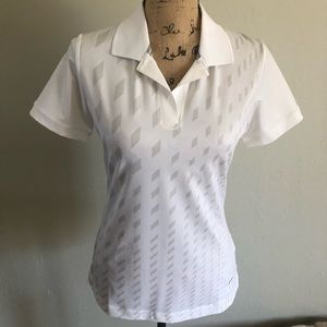 Nike Golf Women's Graphic Poli Top White Sz Small